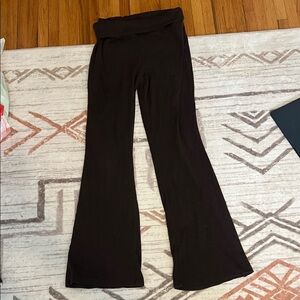 Women's dark brown Flared soft yoga Pants
